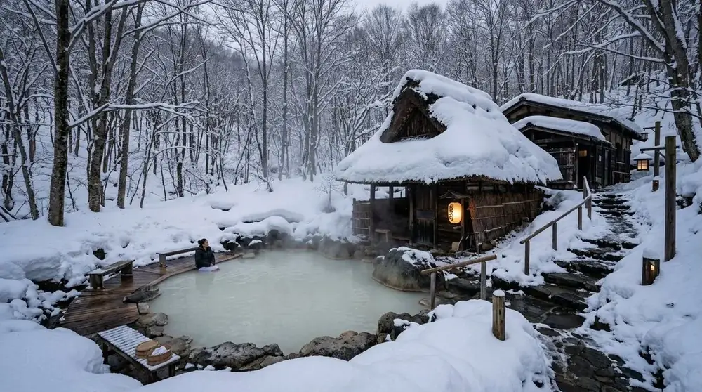 Illustrative onsen mood image