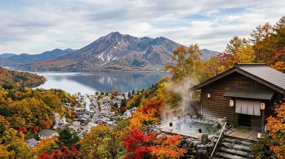 Illustrative onsen mood image