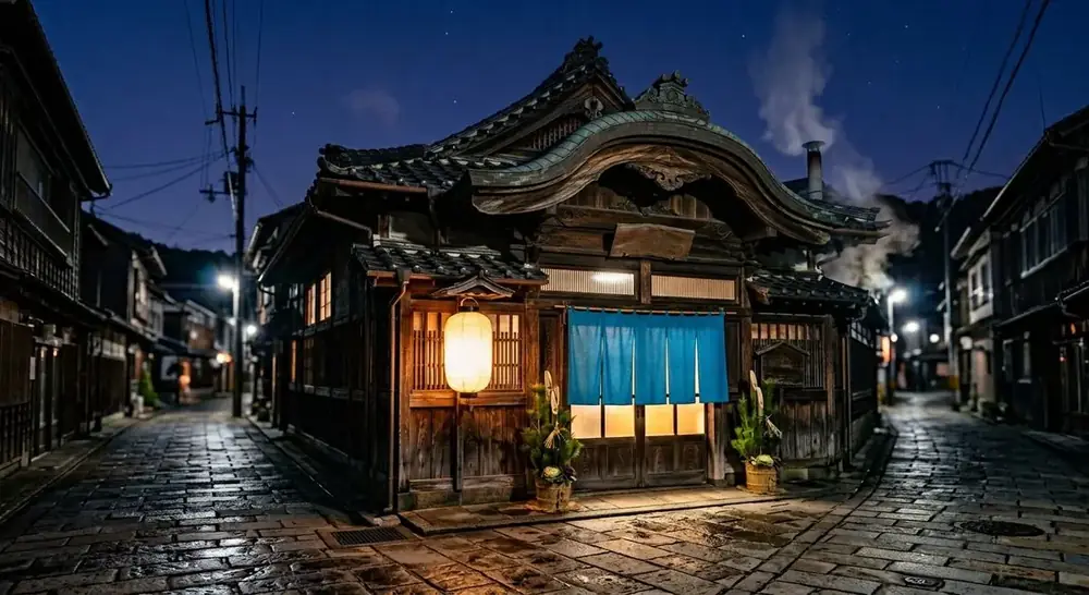 Illustrative onsen mood image