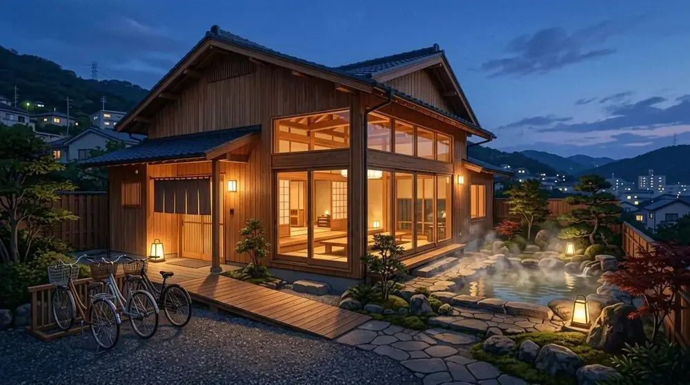 Illustrative onsen mood image
