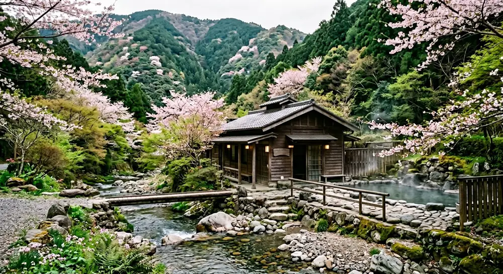 Illustrative onsen mood image