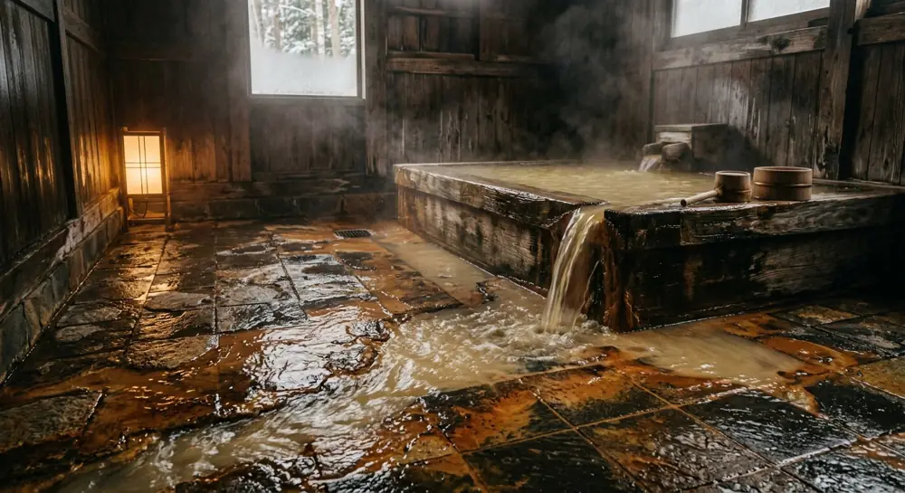 Illustrative onsen mood image