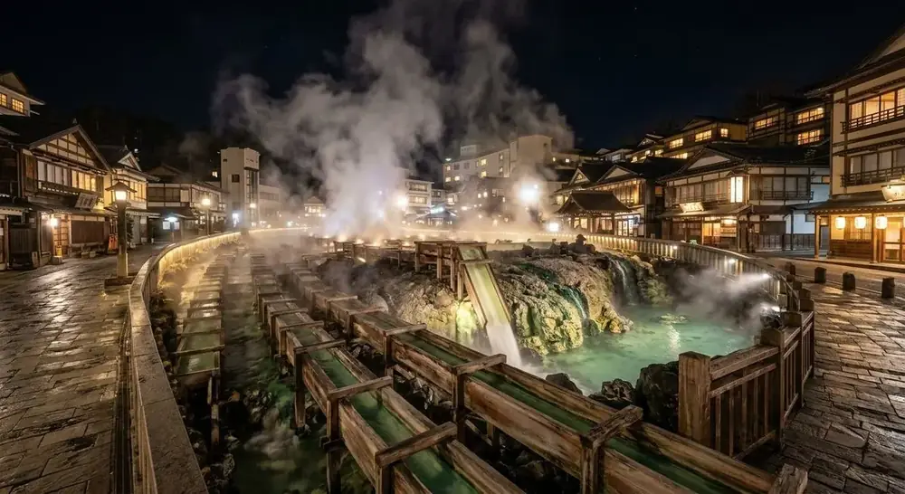 Illustrative onsen mood image