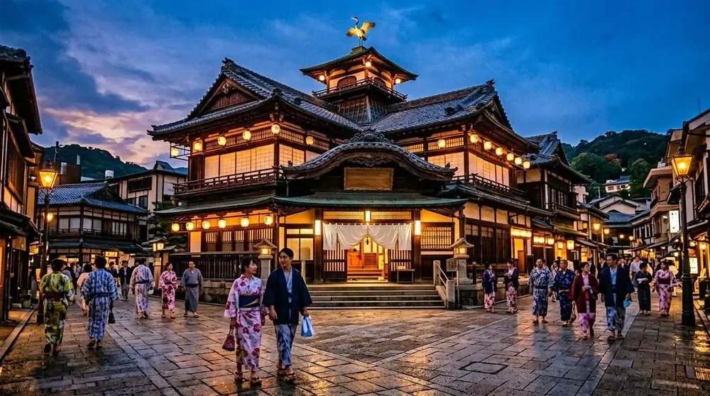 Illustrative onsen mood image
