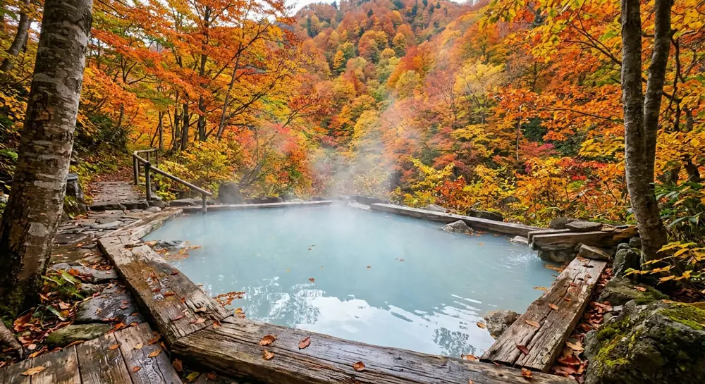 Illustrative onsen mood image