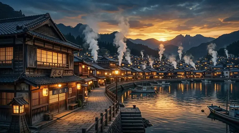 Illustrative onsen mood image