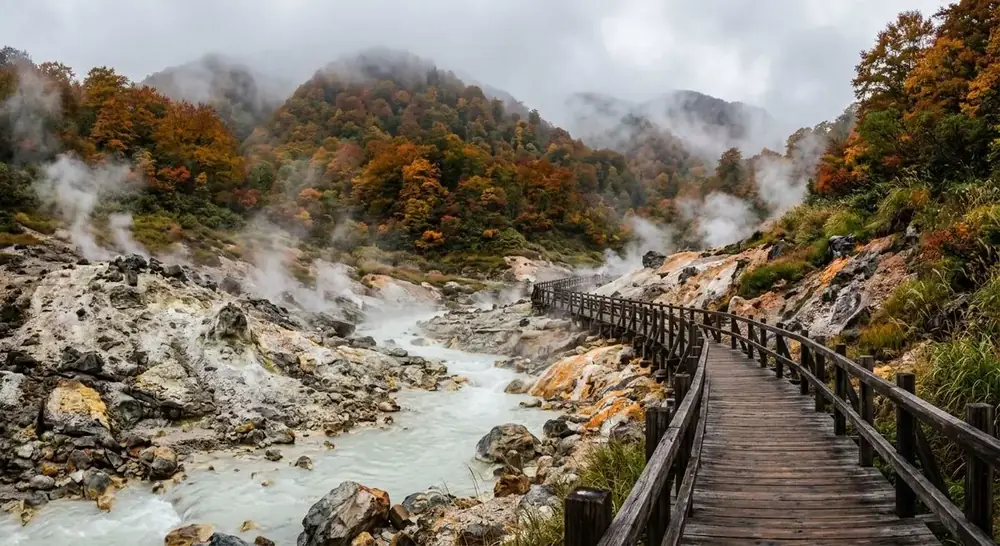 Illustrative onsen mood image
