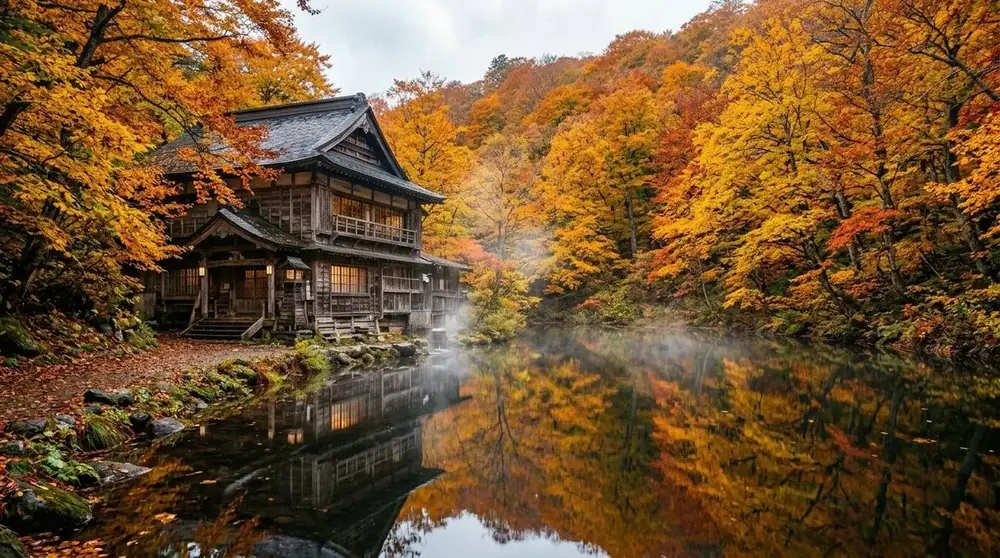 Illustrative onsen mood image